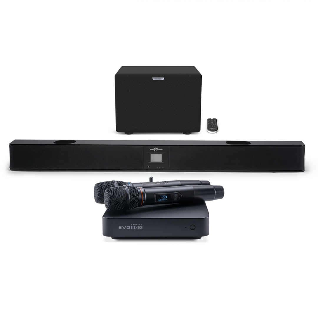 караоке-комплект EVOBOX Plus + EvoSound Bar (саундбар с караоке) в Аше