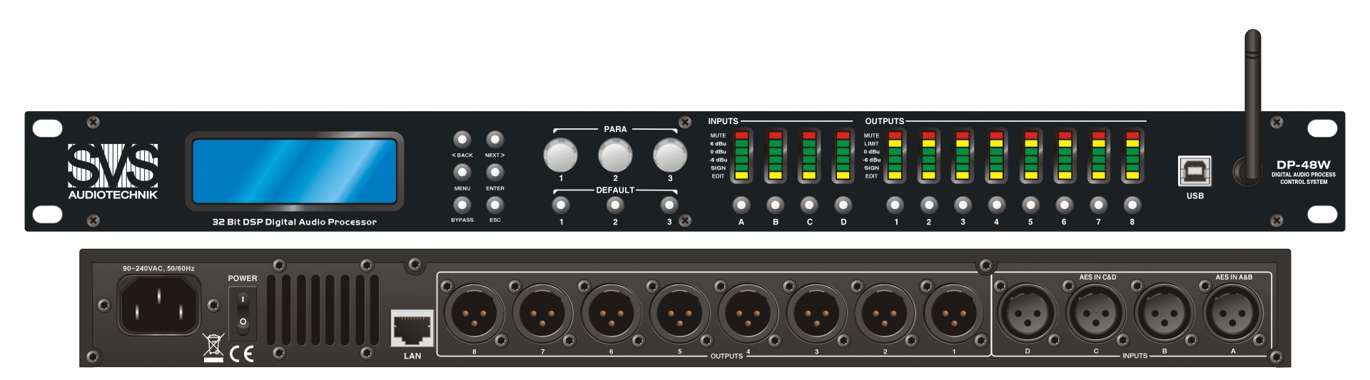 SVS Audiotechnik DP-48W Цифровой процессор: 4 входа 8 выходов в Аше