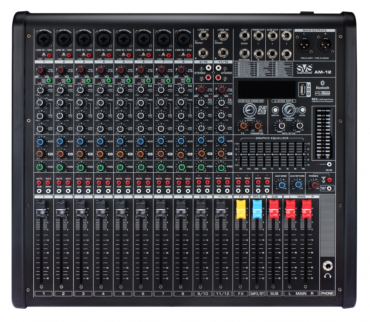 SVS Audiotechnik mixers AM-12 Микшерный пульт аналоговый, 12-канальный в Аше